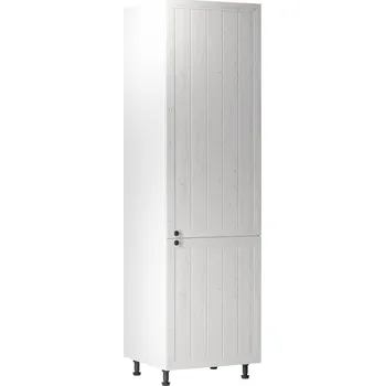 Obývací stěna Skříňka na vestavěnou lednici D60ZL, pravá, bílá / sosna Andersen, PROVANCE