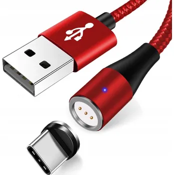 Datový kabel Kabel Interlook USB - USB 3.1 typ C 2 m červený