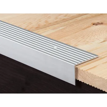 Podlahová lišta Profilteam schodová lišta šroubovací 65x42x2700 Stříbrná E01