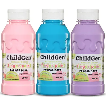 Vodová barva ChildGen - Super smývatelné barvy na prstové malování