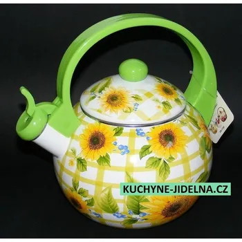 Edenberg Čajová konvice EB-1745, smalt, indukce, vzor Sunflower