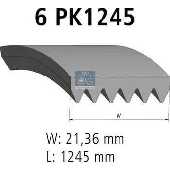 ozubený klínový řemen DT Spare Parts 6.31514
