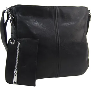 Kabelka Černá dámská středně velká crossbody kabelka 1911-BB