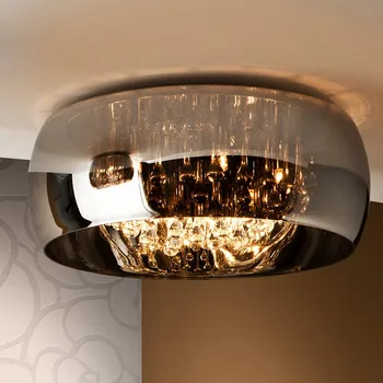 Schuller Valencia Stropní svítidlo Argos s krystaly, Ø 50 cm chromované zrcadlové, průhledné 6 x 4,5 W LED - Doprava zdarma