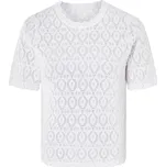 esmara® Dámské ažurové triko (bílá, S (36/38))