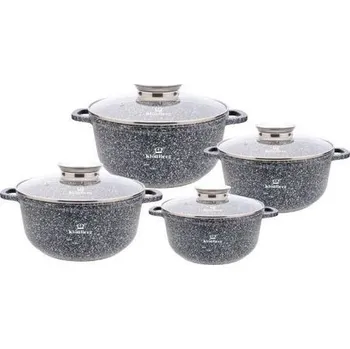 Hrnec Klonberg Sada hrnců titanových KB-3922, 8 ks, mramor, indukce
