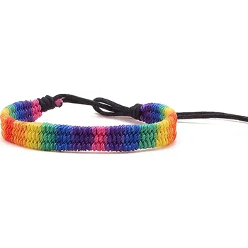 Šperk Náramek DUHA pletený