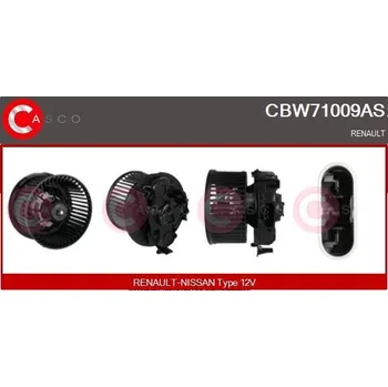 Ventilátor topení a klimatizace vnitřní ventilátor CASCO CBW71009AS