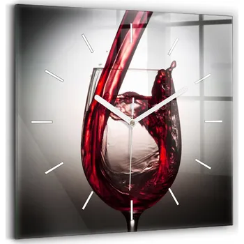 Hodiny Nástěnné hodiny Wallfluent červené 30 cm