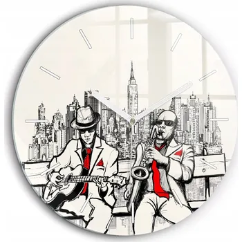 Hodiny Nástěnné hodiny Wallfluent černé 60 cm