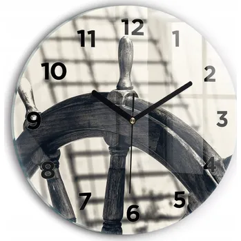 Hodiny Nástěnné hodiny Wallfluente černé 30 cm