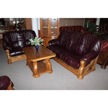 Sedací souprava Rustikální kožená sedací souprava London 3+1+1