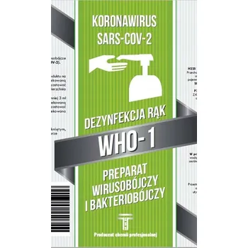 Dezinfekce Dezinfekční přípravek Tess WHO-1, tekutý, 1 l – dezinfekce rukou a pokožky, připravený k použití