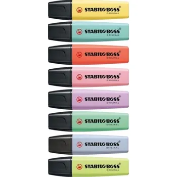 STABILO FIXY Barevné fixy v POUZDRO Sada 8 barev ZVÝRAZŇOVAČE Ozdobné