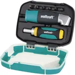 Wolfcraft Wolfcraft Sada 6 bitů PH2, PZ2, TX10, TX15, TX20, TX25 s úhl. nástavcem a šroubovákem 1001000