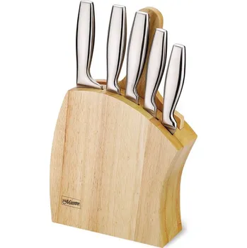 Maestro Sada nožů v dřevěném bloku s prkénkem 7 ks MR1411, dřevo