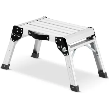 Žebřík Higher ML-207 Hliníkové skládací schůdky do domácnosti