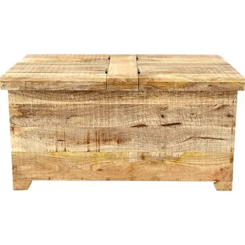 Truhla LAKŠMI - indickynabytek Retro 90 × 45 × 45 z indického masivu mango - Mango Natural