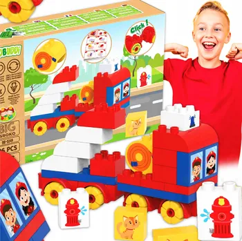 ostatní stavebnice EKOLOGICKÝ BiOBUDDi Hasiči Stavebnice požár hasič