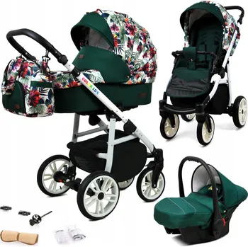 Kočárek Dětský kočárek 3v1 BabyLux Colorlux - sporťák, hluboká korba, autosedačka