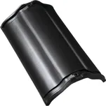 Bramac - keramický drážkový hřebenáč vyrovnávací bez hrdla, černá glazura