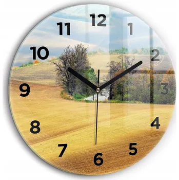 Hodiny Nástěnné hodiny Wallfluent žluté 60 cm