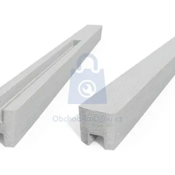 Plotový sloupek Sloupek betonový EXCLUSIVE, koncový 1600 mm, přírodní, balení 1 ks