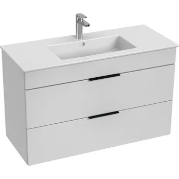 Koupelnový nábytek JIKA CUBE skříňka s umyvadlem 100x43x62,2 cm, 2 zásuvky, bílá