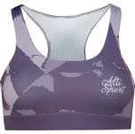 Dámská sportovní podprsenka premium ALTISPORT VOJ/ALW080POD01 ŠEDÁ-FIALOVÁ S