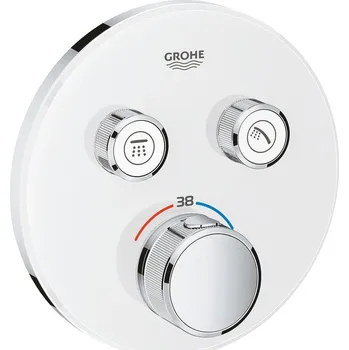 Baterie podomítková termostatická Grohe Grohtherm SmartControl 2-cestná měsíční bílá/chrom 29151LS0