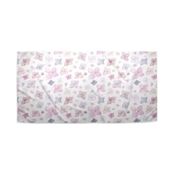 Sprchový závěs Ručník Fialové květy: 50x100 cm (cs, Sablio)