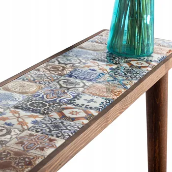 Konferenční stolek Konzolový Stolek Blue Cape přírodní ořech 20 x 83 x 92 cm