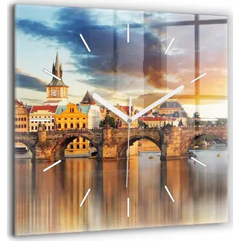 Hodiny Nástěnné hodiny Wallfluent hnědé 60 cm