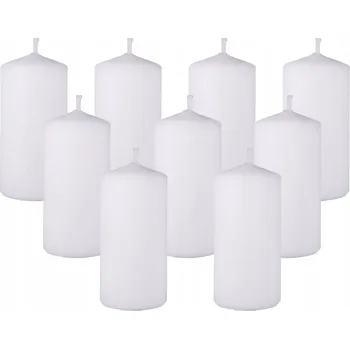 Svíčka Tradiční parafínová svíčka bez vůně Pom Pom Candles 9 ks