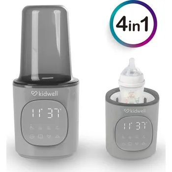 Ohřívač a sterilizátor Digitální ohřívač kojeneckých lahví Kidwell GALA šedý (POBUGAL02A0)