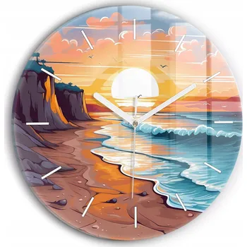 Hodiny Nástěnné hodiny Wallfluente vícebarevné 30 cm