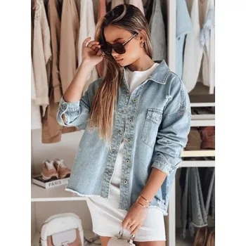 Dámská casual bunda Dámská džínová bunda oversize TONACIO modrá