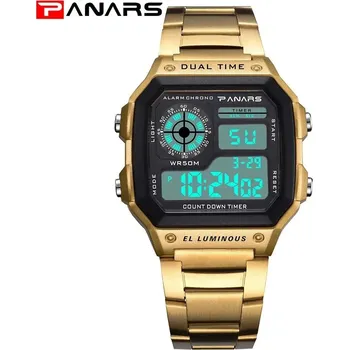 Hodinky Unisex digitální hodinky DF895 Barva (Varianta): golden