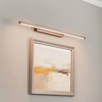 Lampička Quitani Talon LED obrazové světlo bronzové světlo eloxované - Nástěnný držák - šířka 40 cm, výška 4 cm, výstupek 5 cm světlý bronz LED 24 W celkem - Doprava zdarma