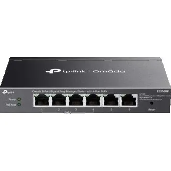 Počítačové příslušenství TP-Link ES206GP 6xGb (4xPOE+) Easy Man.switch Omada