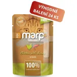 Marp Holistic Plus kapsička pro kočky - Kuře s krevetami ve vývaru 24x55g