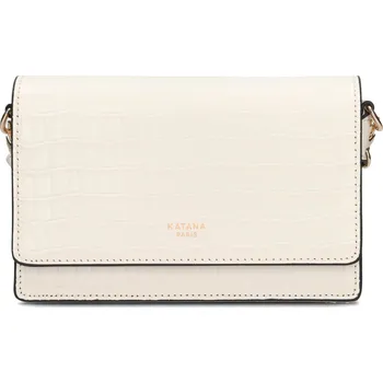 Kabelka Kožená dámská crosbody kabelka Katana Tinja - krémová