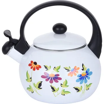 Maestro Čajová konvice KM1030, smalt, indukce, vzor flowers3