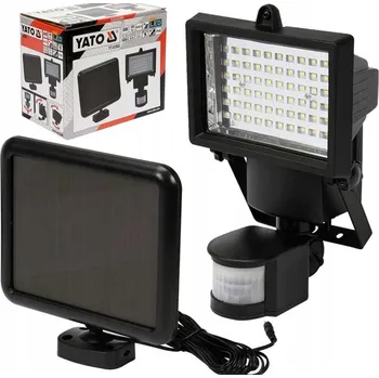 YATO LED Solární Reflektor 4W s Pohybovým Čidlem YT-81860