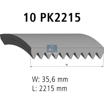 ozubený klínový řemen DT Spare Parts 1.21865