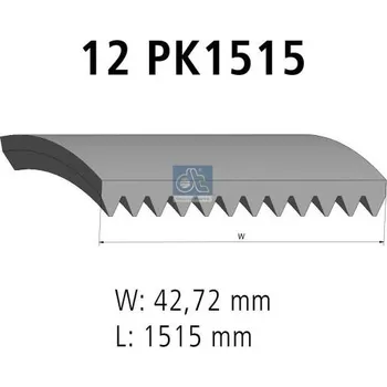 ozubený klínový řemen DT Spare Parts 4.80391
