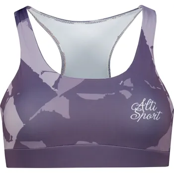 Podprsenka Dámská sportovní podprsenka premium ALTISPORT VOJ/ALW080POD01 ŠEDÁ-FIALOVÁ M