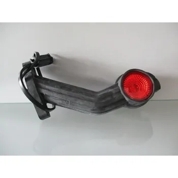 Přídavný světlomet Světlo poziční - tykadlo dlouhé zkosené červené/žluté/bílé LED, s kabelem, levé