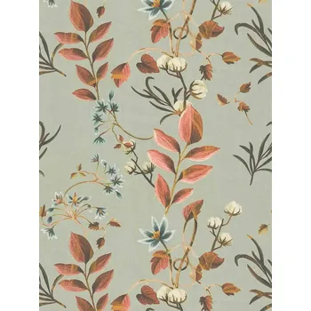 Tapeta A.S. Création | Vliesová tapeta na zeď Anna d´Andrea 78212-2 | 0,53 x 10,05 m | zelená, šedá, oranžová + Zelená, šedá, oranžová vliesová tapeta na stěnu 782122 v rozměru 0,53 x 10,05 m