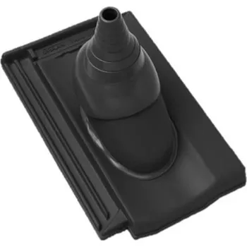 Střešní krytina Bramac - Topas 13 - průchozí taška pro anténu, černá glazura